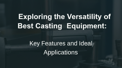 Exploring the Versatility of Best Casting Equipment: Key Features and Ideal Applications